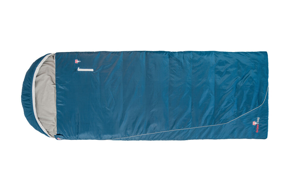 Grüezi-Bag Cotton Comfort Grueezi Schlafsack tief kornblumenblau rechts