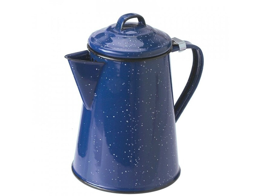 GSI Outdoors Emaille-Kaffeekanne 1,4 l, blau