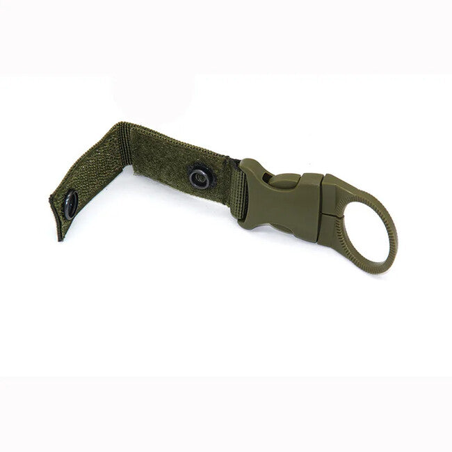 DRAGOWA TACTICAL Oasis flaschenhalter aus nylon mit karabiner, khaki