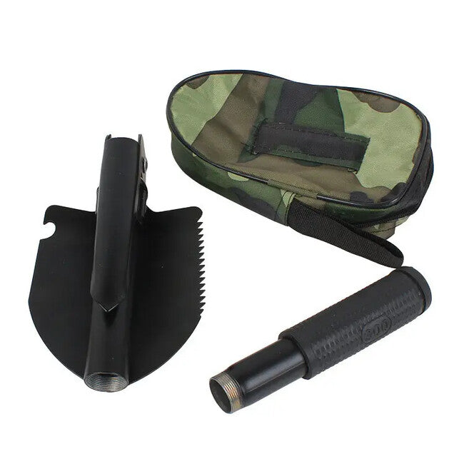 DRAGOWA TACTICAL Chakan klappbare taktische schaufel mit Dakota scheide, schwarz