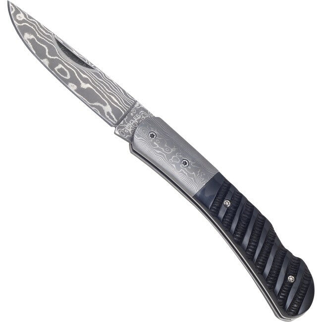 Haller Damast-Klappmesser, Buffalohorn