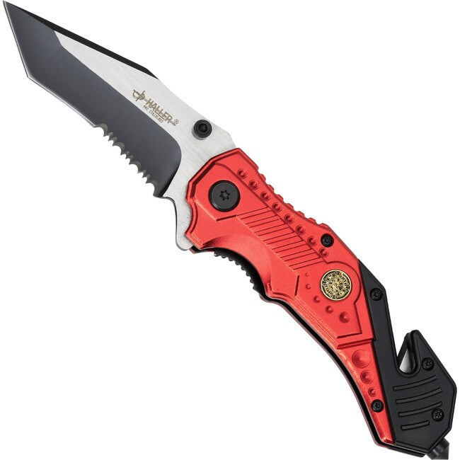 Haller Rescue-Klappmesser, rot
