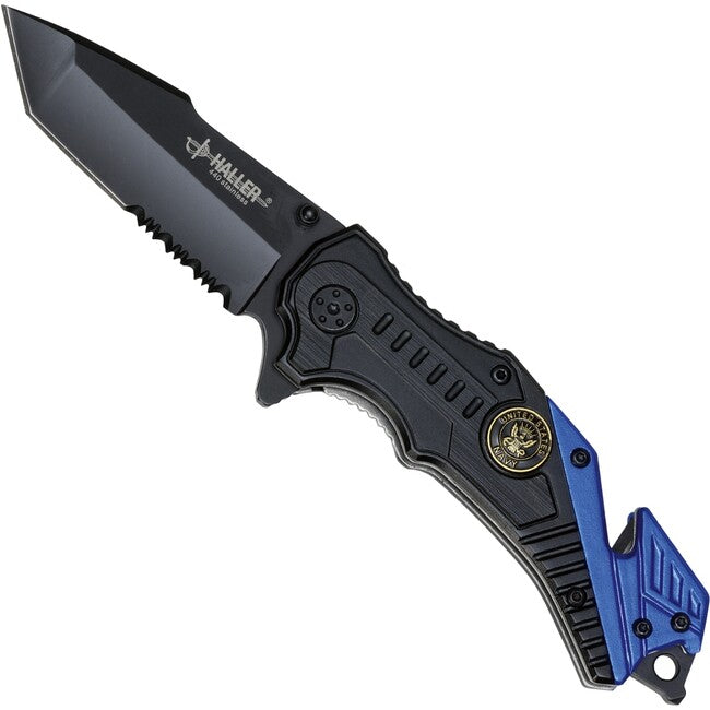 Haller Rescue Klappmesser, schwarz