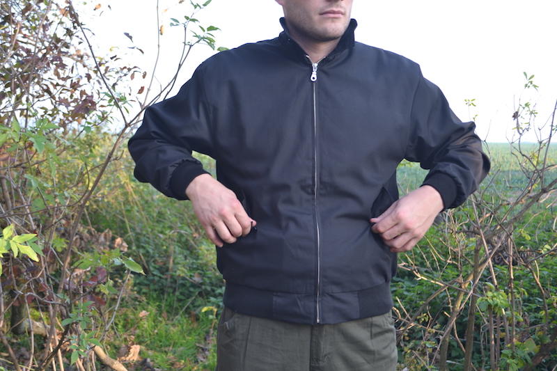 Pro Company Harrington-Jacke Englischer Stil schwarz