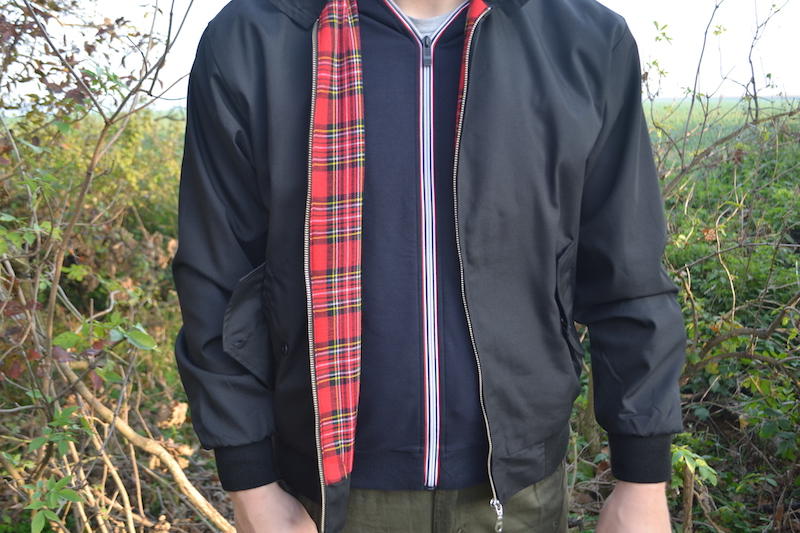 Pro Company Harrington-Jacke Englischer Stil schwarz