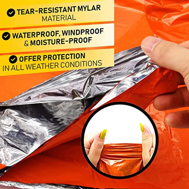 DRAGOWA Tactical Emergency Poncho Foxy, Orange