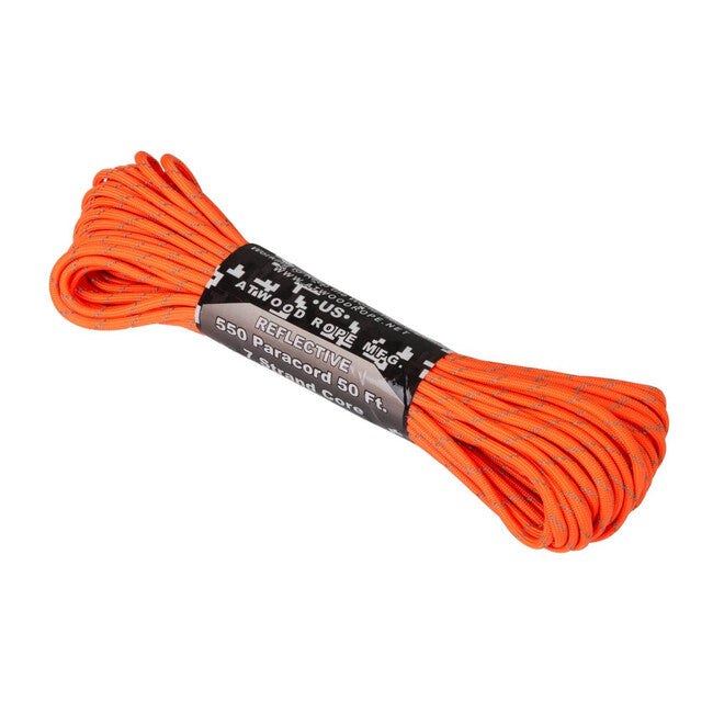 Helikon-Tex 550 Paracord reflektierend (50ft) - neon orange
