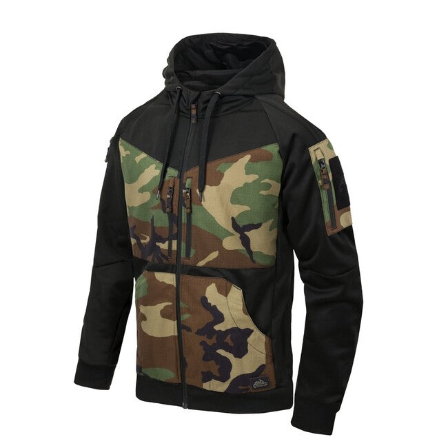 Helikon - Tex ROGUE hoodie, BLACK/US WOODLAND