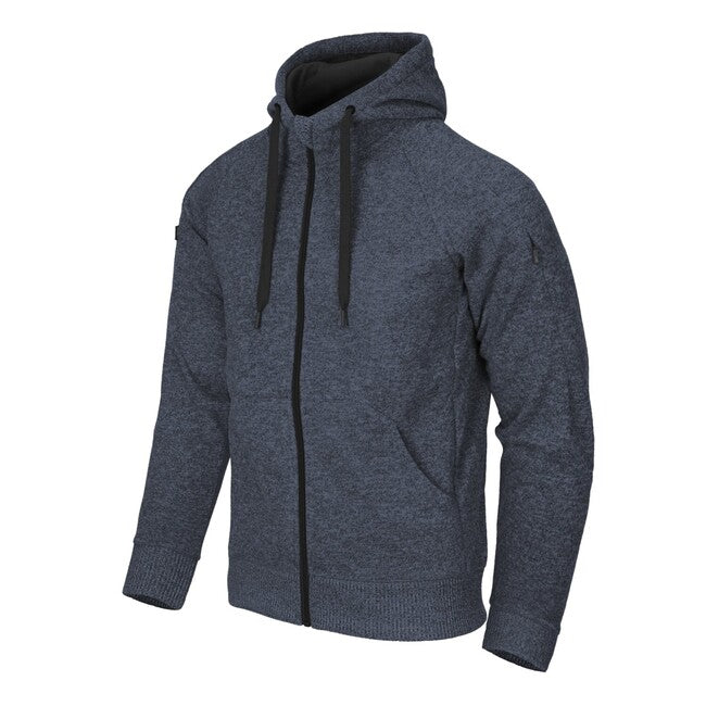 Helikon-Tex Covert Taktische Kapuzenjacke (FullZip) - Melange Blau