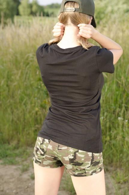 Helikon-Tex Damen- kurz T-Shirt schwarz