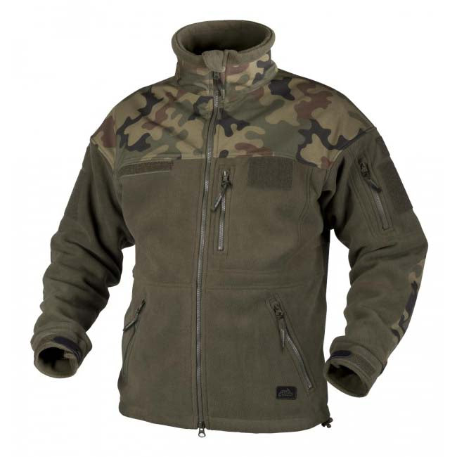 Helikon Infantry Fleecejacke, olivgrün/woodland