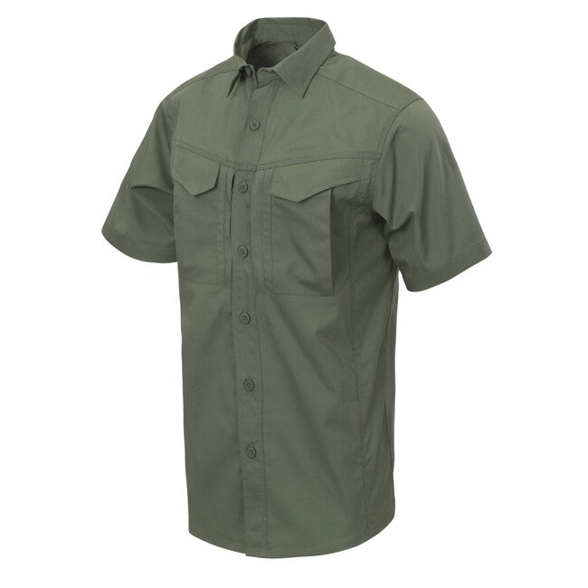 Helikon-Tex DEFENDER Mk2 Hemd mit kurzen Ärmeln - PolyCotton Ripstop - olivgrün