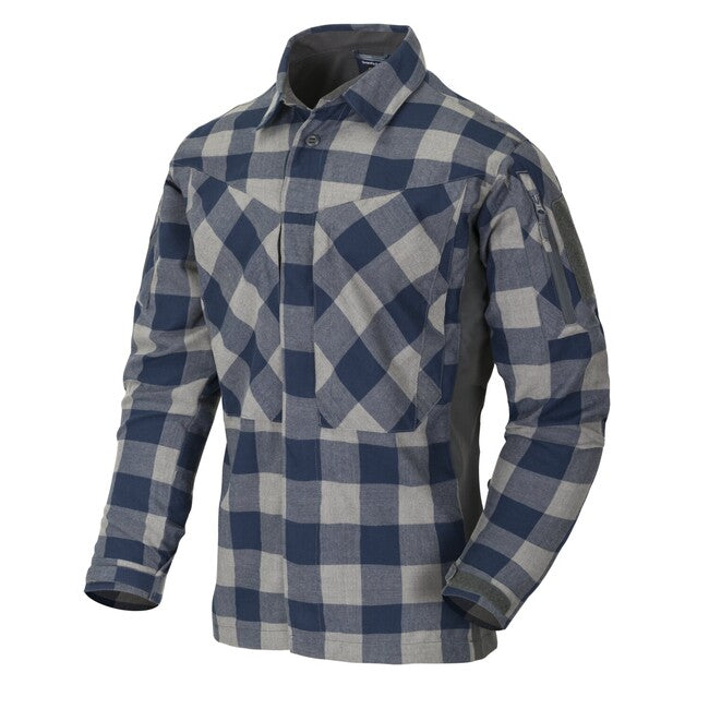 Helikon-Tex MBDU Flanellhemd - blau kariert