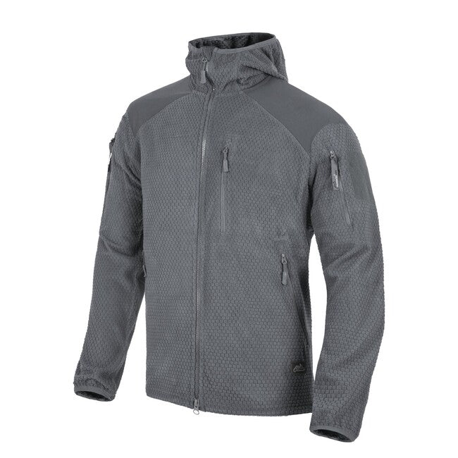 Helikon-Tex Alpha hoodie - Grid Fleece - Shadow Grey