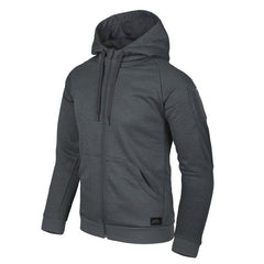 Helikon-Tex URBAN TACTICAL hoodie (FullZip) - Melange Schwarz-Grau