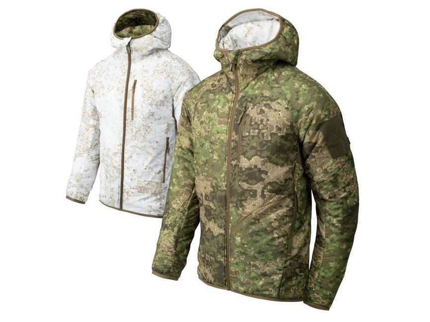 Helikon-Tex Wolfhound Zweiseitige Jacke - Windpack - Pencott Wildwood/Pencott Snowdrift