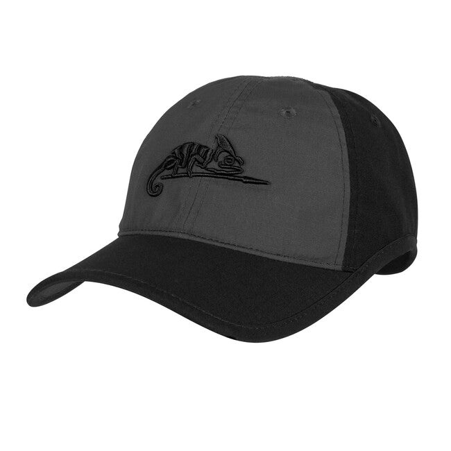 Helikon-Tex Kappe mit Logo - PolyCotton Ripstop - Schwarz / Schattengrau B