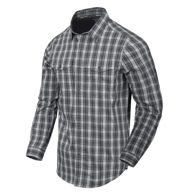 Helikon-Tex Taktisches Hemd für verdecktes Tragen, Foggy Grey Plaid