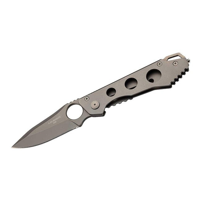 Herbertz Einhand-Leicht-taschenmesser 7cm, edelstahl, matt, glasbrecher