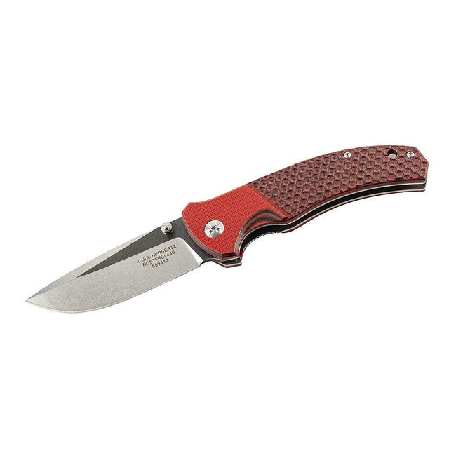Herbertz Einhand-taschenmesser 9cm, rot-schwarz