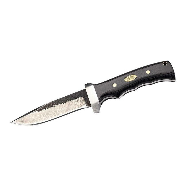 Herbertz Gürtelmesser 12 cm Damast Pakkaholz