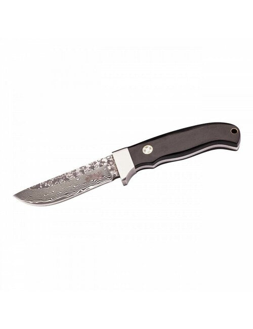 Herbertz Gürtelmesser 9cm, damast, pakkaholz