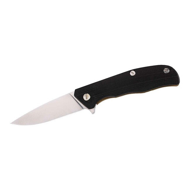 Herbertz TOP-Collection Einhandtaschenmesser 9,5cm, G10, rostfreier Stahl, schwarz, gold