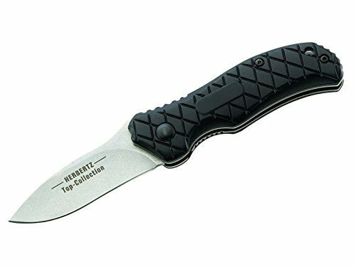 Herbertz TOP-Collection taschenmesser 6,3 cm, schwarz, Aluminium, Nylonscheide