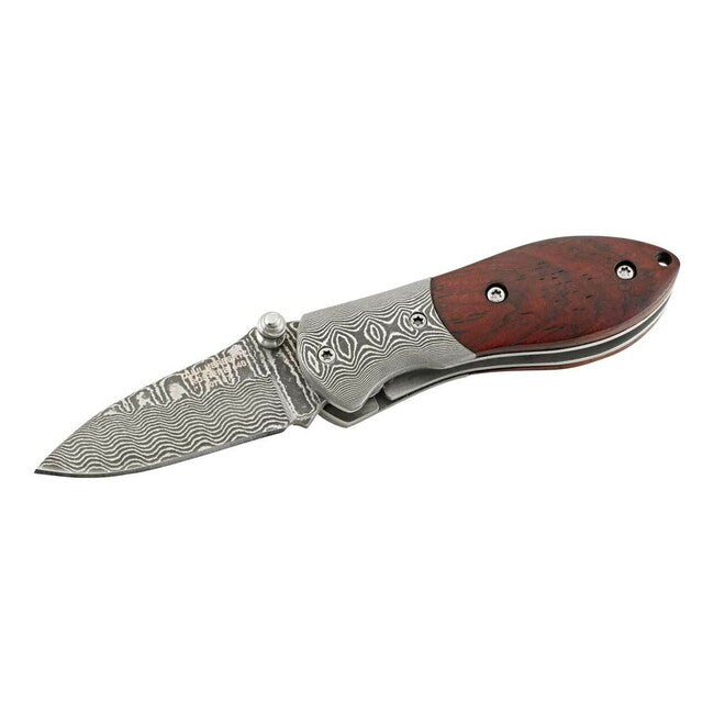Herbertz taschenmesser 4,5 cm Damast Cocobolo Holz