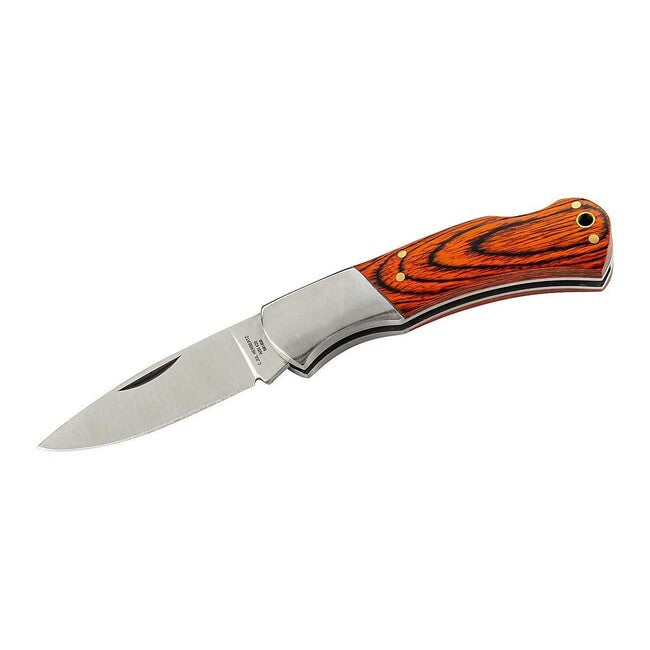 Herbertz taschenmesser 6cm, Pakkaholz mit Edelstahlbeschlägen