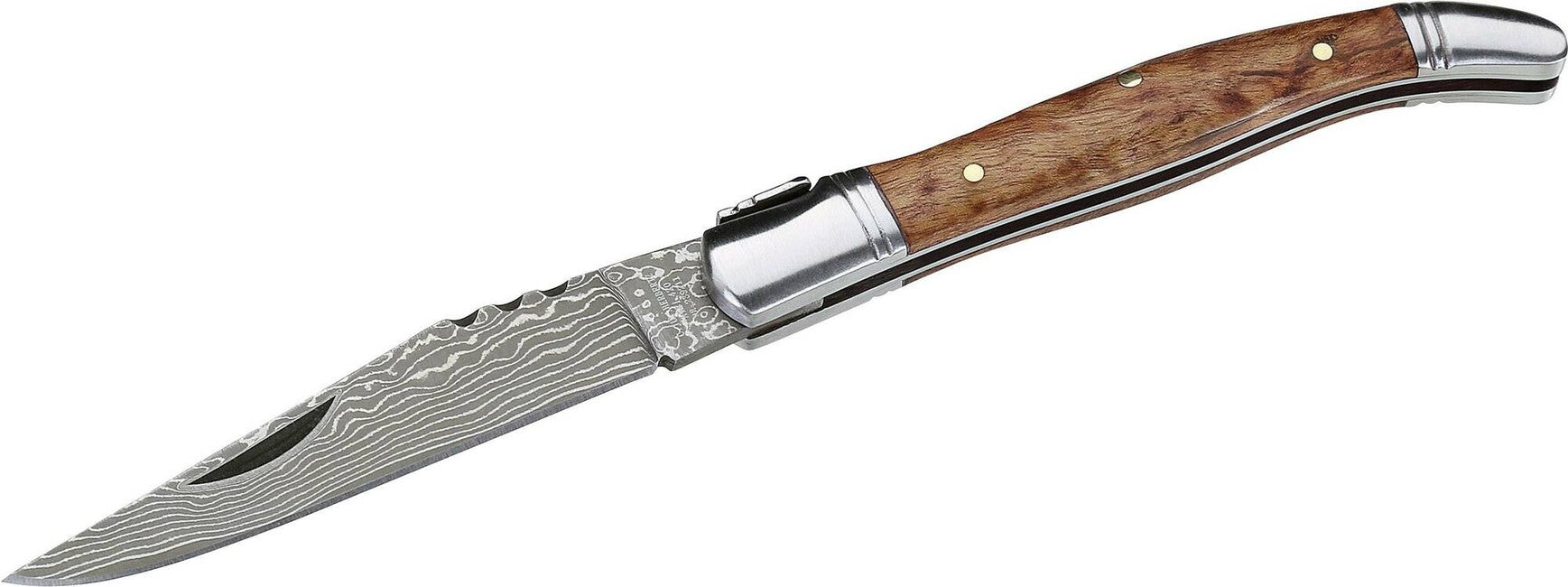 Herbertz taschenmesser 8,5 cm, damast, holz