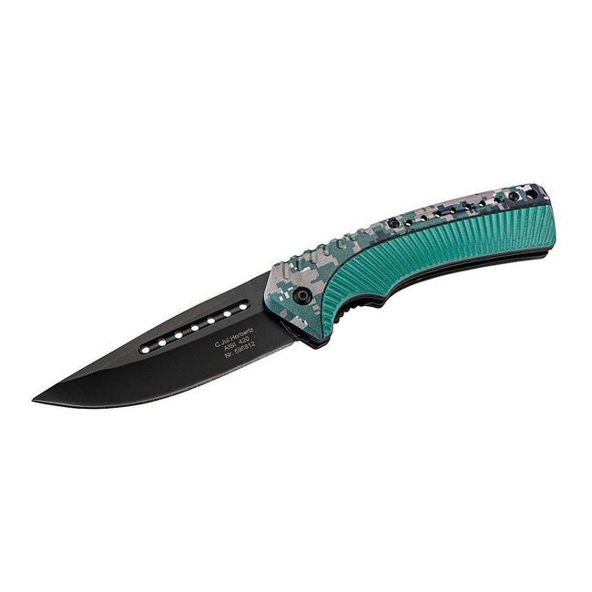 Herbertz taschenmesser 8,7cm kunststoff, digital camo