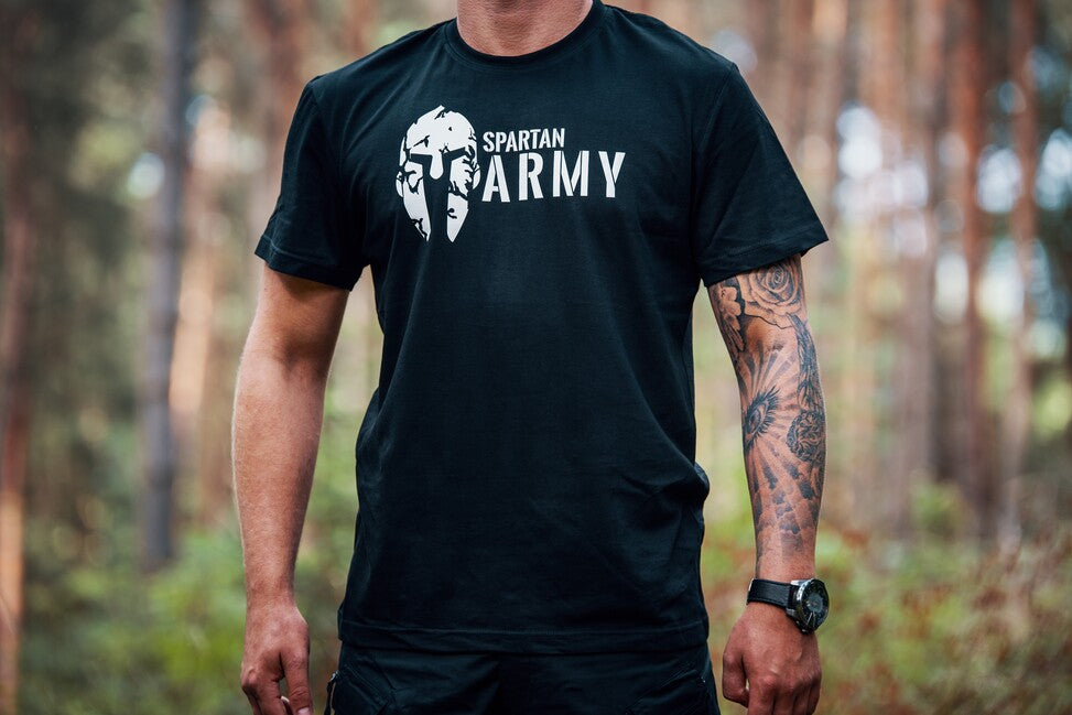 DRAGOWA Spartan Army Kurz-T-shirt, rot 160g/m2