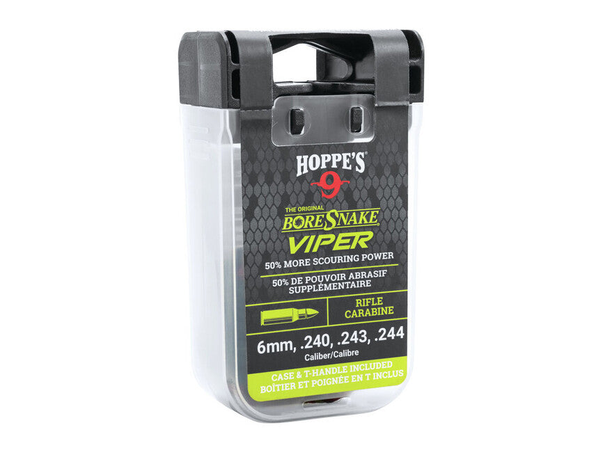 Hoppe's Viper Reinigungslinie BoreSnake mit Den Rifle cal. 6mm/.240/.243/.244