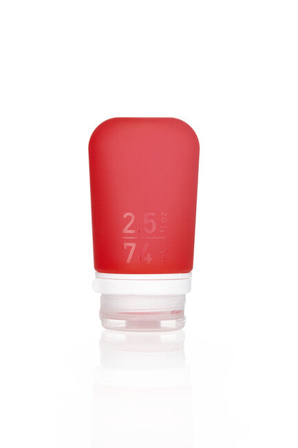 Humangear GoToob+ silikon reiseflasche / behälter 74 ml, rot