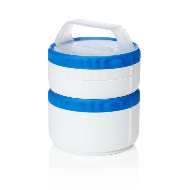 Humangear Stax Modular Lunchbox XL , weiß-blau