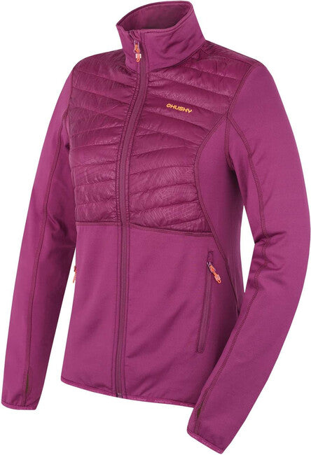 HUSKY Airy Damen-Sweatshirt mit Reißverschluss, bordeaux