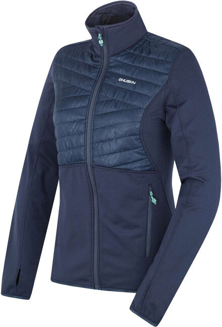 HUSKY Airy Damen-Sweatshirt mit Reißverschluss, dunkelblau