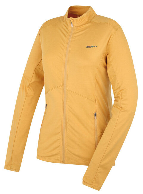 HUSKY Tarp damen Sweatshirt mit Reißverschluss gelb