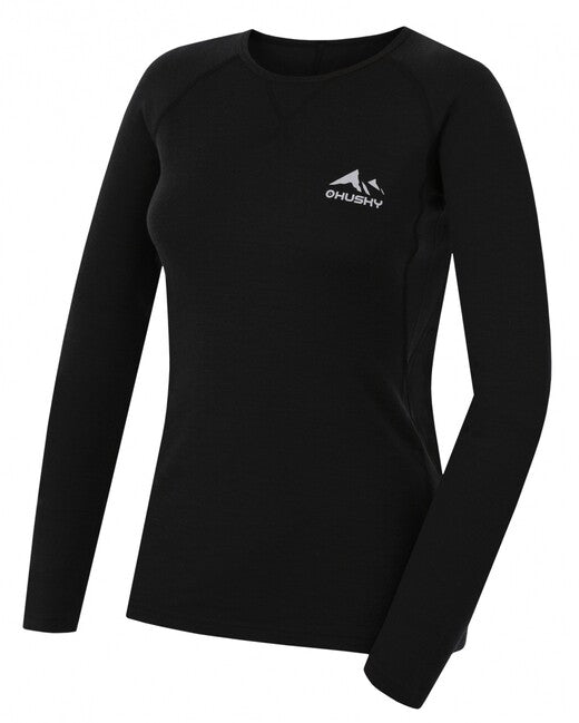 HUSKY Mertee damen Thermo Langarmshirt, schwarz