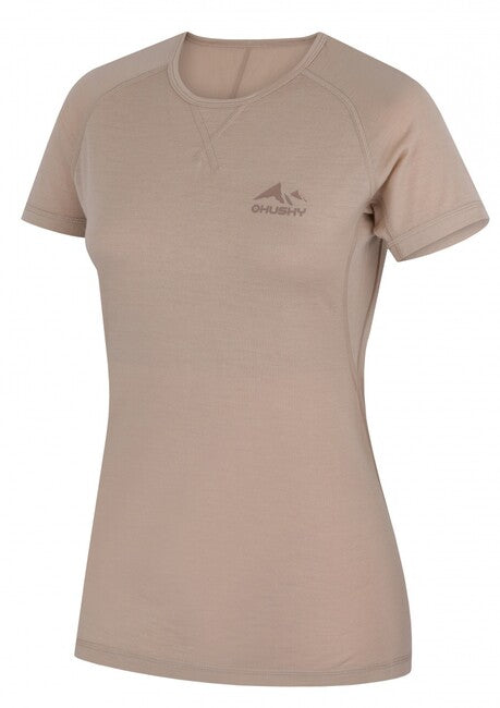 HUSKY Mersa damen Thermo T-shirt mit kurzen Ärmeln, beige
