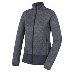 HUSKY Alan Damen-Fleecepullover mit Reißverschluss, dunkelgrau