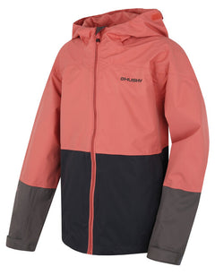 HUSKY Nicker K Kinder-Hardshelljacke, rosa/dunkelgrau