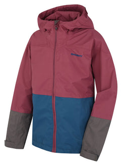 HUSKY Nicker K Kinder-Hardshelljacke, dunkelweinrot/dunkelblau