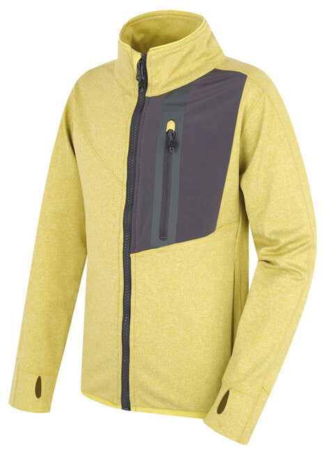 HUSKY Ane K Kinder Kapuzenpullover mit Reißverschluss, lime grün