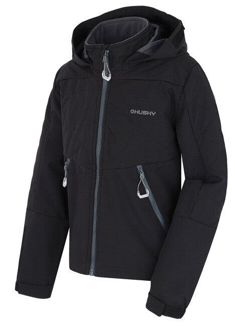 HUSKY Salex K kinder softshelljacke, schwarz