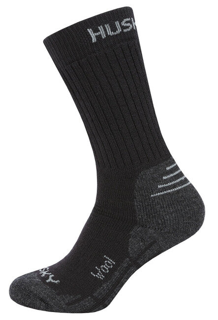 HUSKY All Wool kindersocken, schwarz