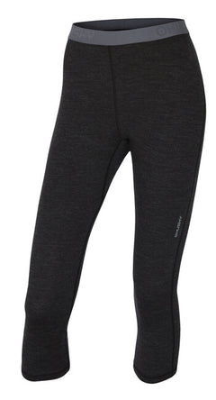 HUSKY Merino γυναικείο θερμικό εσώρουχο παντελόνι 3/4, μαύρο