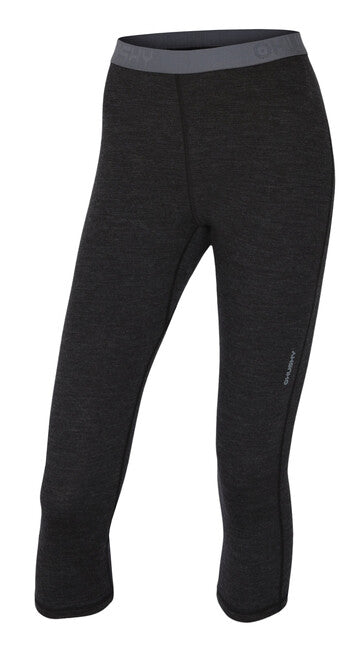 HUSKY Merino termopradlo Damen- 3/4 Hose schwarz
