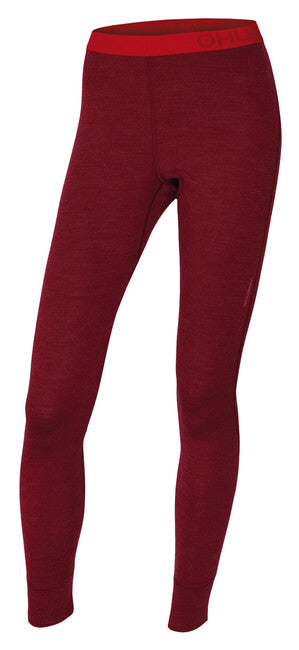 HUSKY Merino thermounterwäsche damenhose dark brick